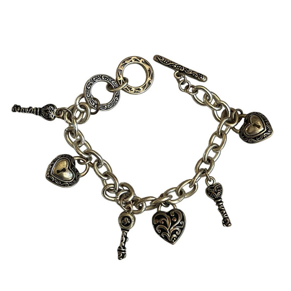 Silver Tone Charm Bracelet - Picture 1 of 5